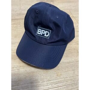 Boston Police Navy Blue BPD Baseball Hat Cap Adjustable Cotton Polyester Blend